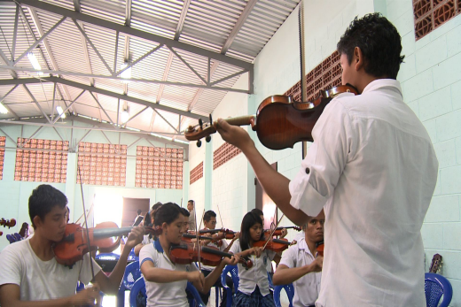 Escuela de música en El Salvador